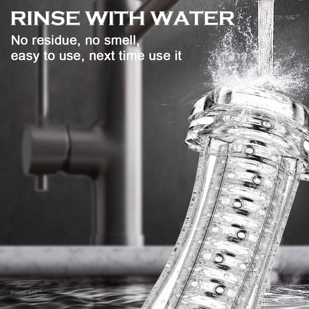 Male Masturbators Cup Vagina Vacuum Soft Pussy Endurance Silicone Exercise Masturbation Sex Toys Pocket Masturb Cup for Men Male Masturbator Cup Male Masturbator Male Masturbation Aid