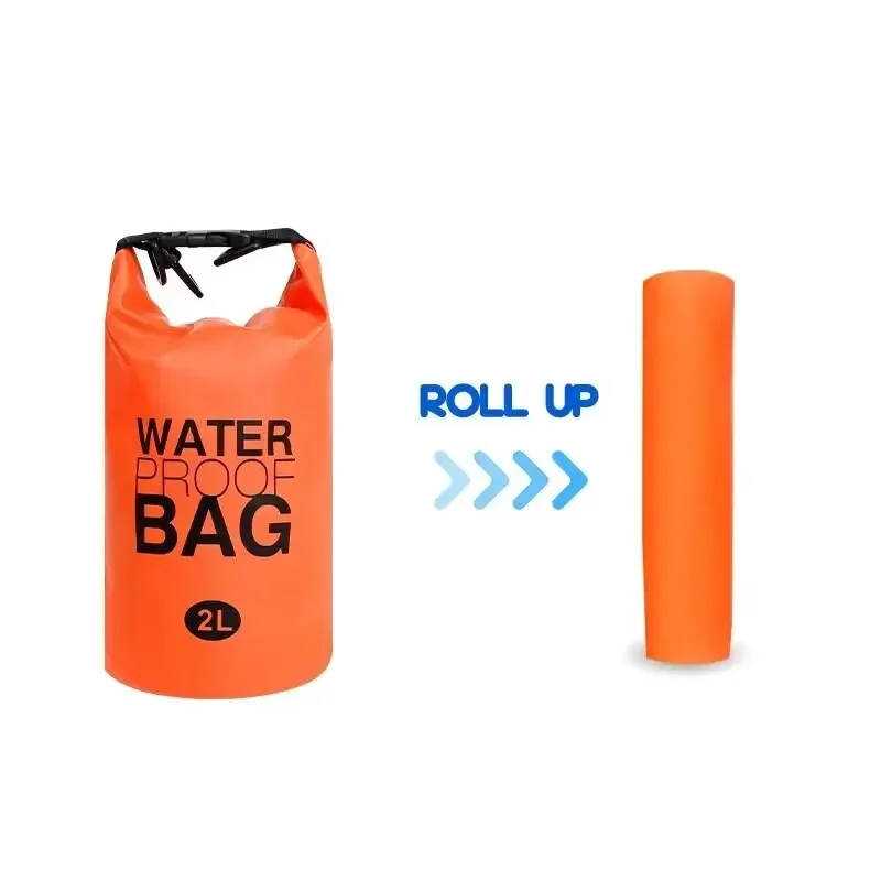 Waterproof Dry Bag 2 Liter Storage Swimming Kayak River Hiking Float Sailing Canoe Diving Compression Backpack