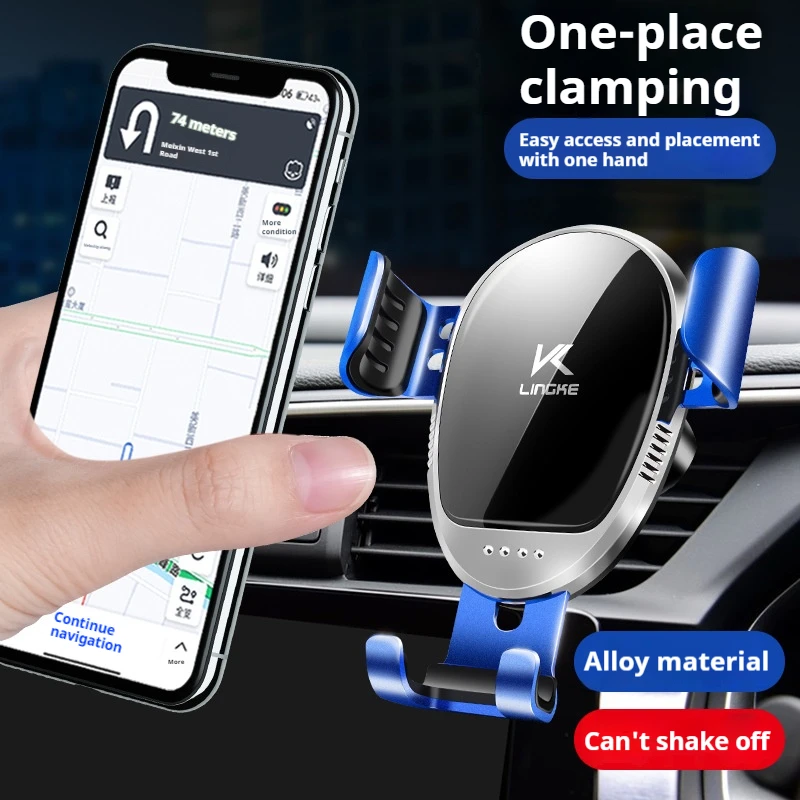 

Gravity Car Holder For Phone Air Outlet Aluminum Alloy Phone Holder Smartphone GPS Support For iPhone Xiaomi Samsung Phones