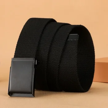 New Belt Fashion Breathable Unisex Trousers Belt Men Belt Canvas Belt Breathable Outdoor Tactical For Jeans Adjustable Belt 1