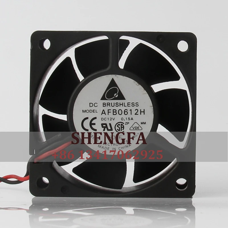 

AFB0612H Case Cooling Fan Chassis Ultra silent Axial Flow Centrifugal Ventilation DC12V 0.15A EC AC 60x60x25.4mm 6cm 6025