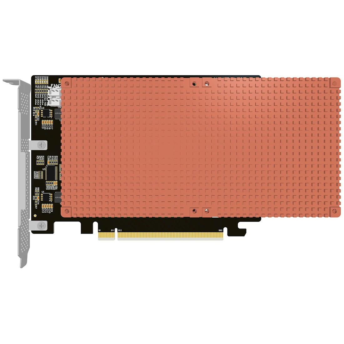 M.2 to PCIe NVMe SSD Adapter Card 2242 2260 2280 M2 Drive to Desktop PCI  Express x4 x8 x16 Slot, Includes Brackets - $8.09 - JacobsParts Inc