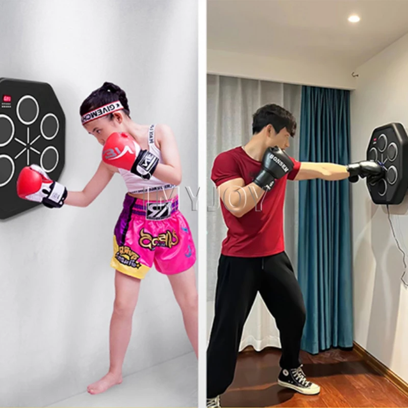  ONEPUNCH Boxing Machine Wall Mounted, Smart Music Boxing  Machine with LED, Electronic Punching Machine with Phone Holder & Boxing  Gloves for Home Exercise Stress Release Boxing Game : Sports 