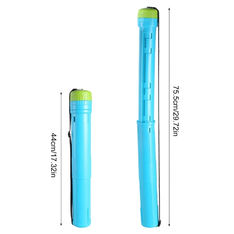 Telescoping Poster Tube Extendable with Strap Art Transport for Document Artwork Scrolls