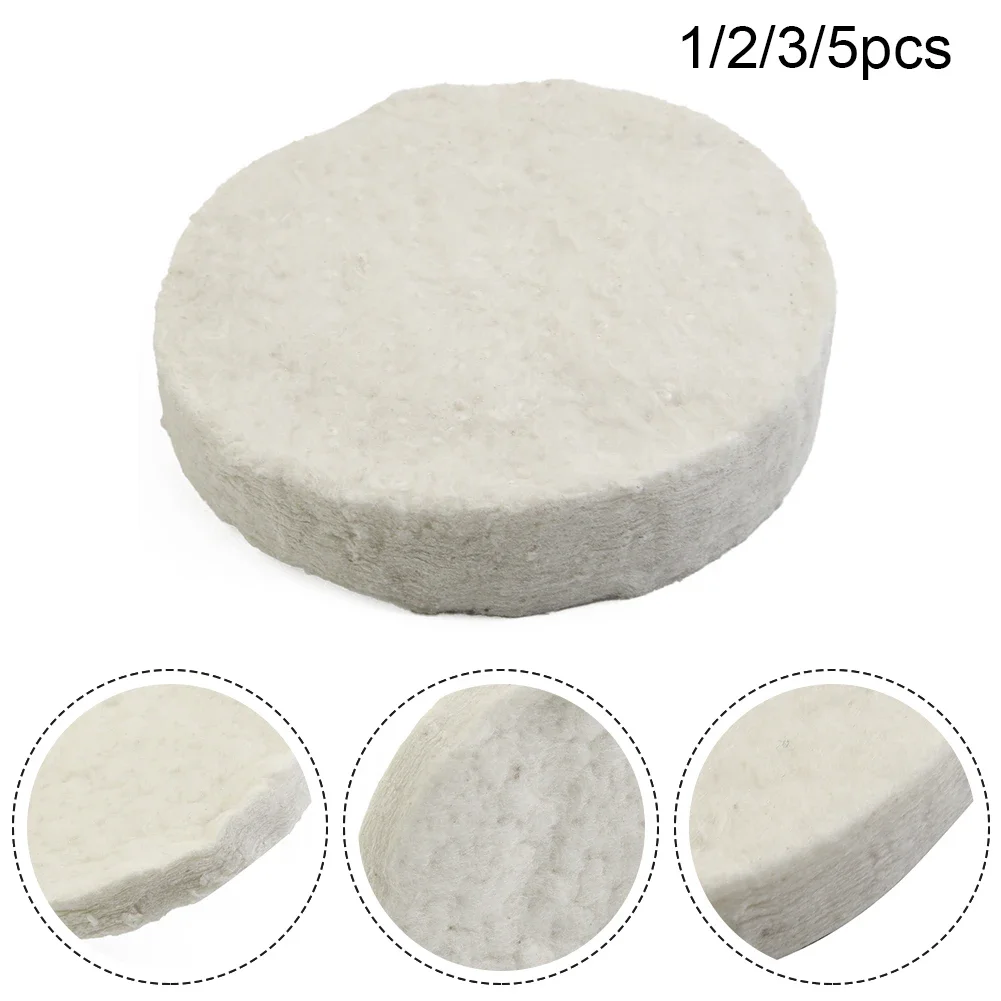 Ceramic Wool Sponge Cotton Round 8.6x1.2cm Firplace Firebox Safety Bio Fire Heating Cooling Air Fireplaces Stove 1/2/3/5pc ceramic insulation blanket