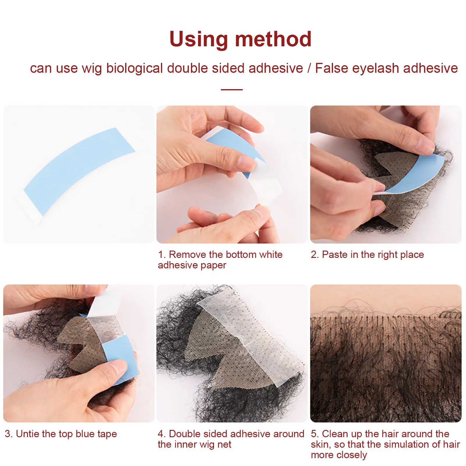 Body Fake Pubic Hair Body Fake Pubic Hair Breathable Bikini Hair High Temperature Fiber Doll Pubic Hair Black Fake Pubic Hair