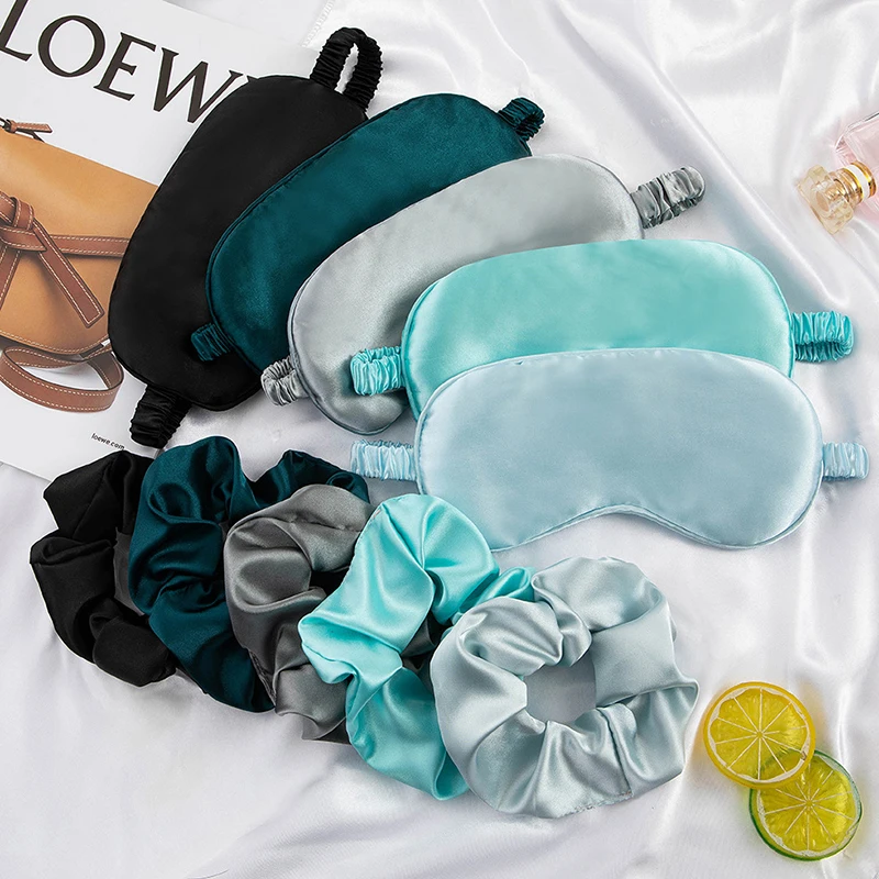 1set Eye Mask For Sleeping Cover With Elastic Strap Effective Shading Blindfold For Women Men Travel Eyepatch Relax Eyeshade 3