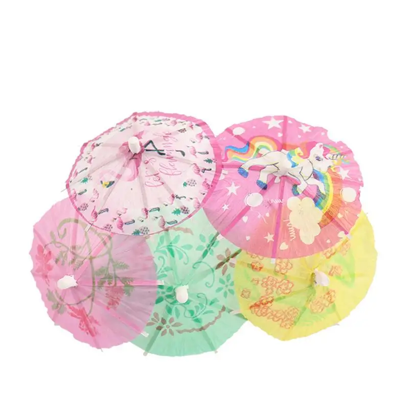 Рисунок 4 - бумажные мини-зонтики для торт