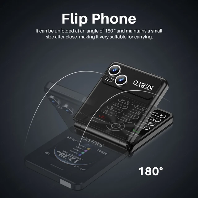 복고풍 매력과 현대적 편의성을 결합한 SERVO 플립 휴대폰