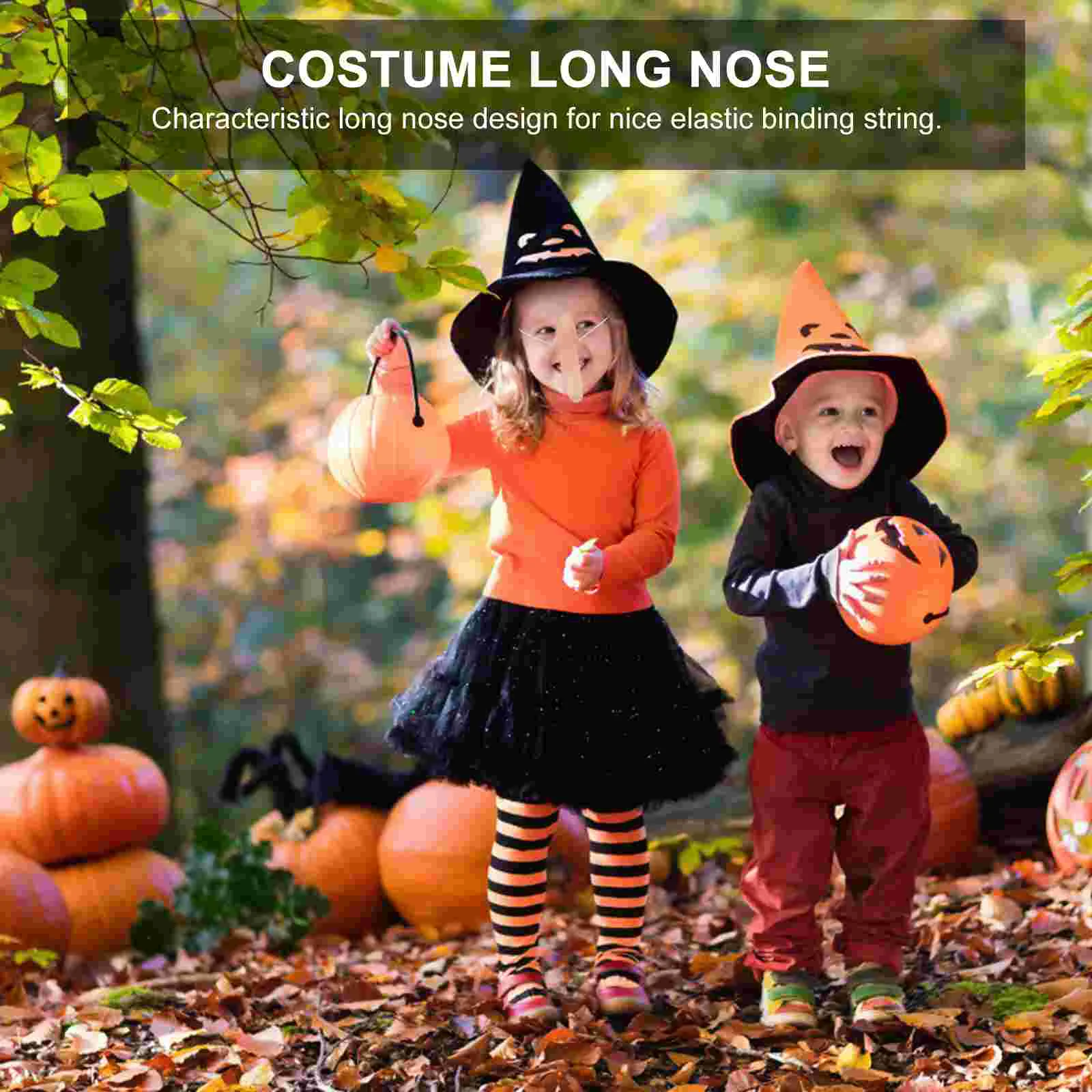 Elastic String Long Nose Prop Lightweight Funny Costume Party Prosthetics Halloween Cosplay Masquerade Pretend Fashion