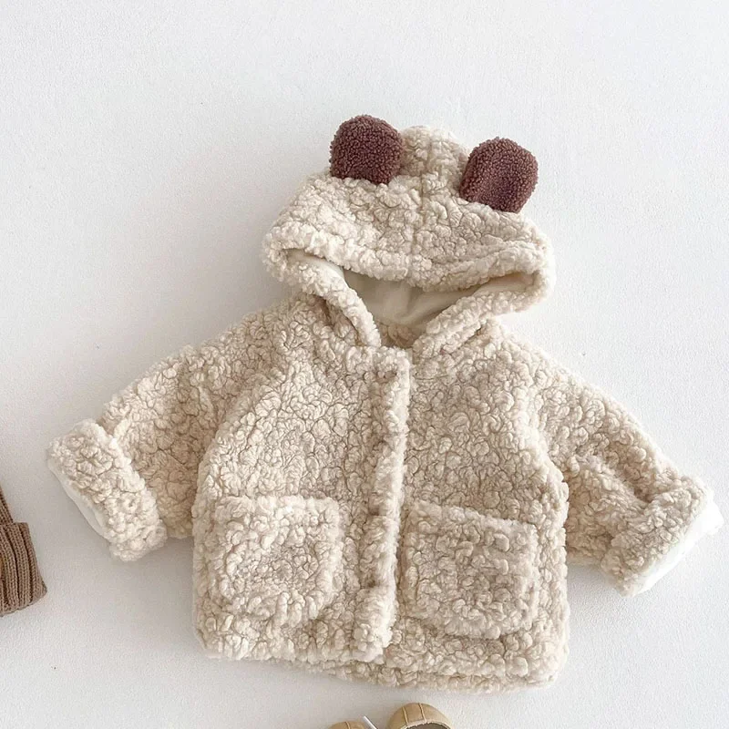 New Winter Newborn Baby Boys Girls Thick Coat Infant Baby Girls Boys Thicken Warm Cardigan Coat Children Thick Warm Clothes