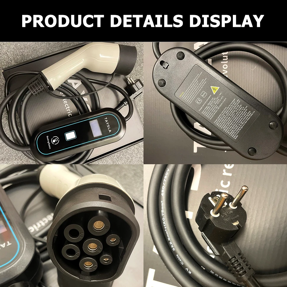 Electric Car Charger Type 2 32A 16A Charger Type 1 EV Charger Portable Electric Vehicle Charging Cable GBT for Tesla BYD 28