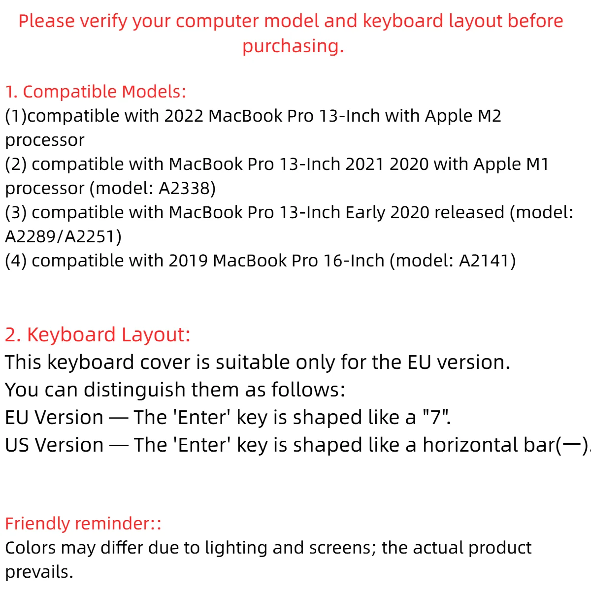 Spanish Keyboard Silicone Cover Skin