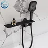 OXG Brass Waterfall Bathtub Faucet Bathroom Faucet Bath Shower Faucet Shower Mixer Crane Digital Display Faucet for bathroom 1