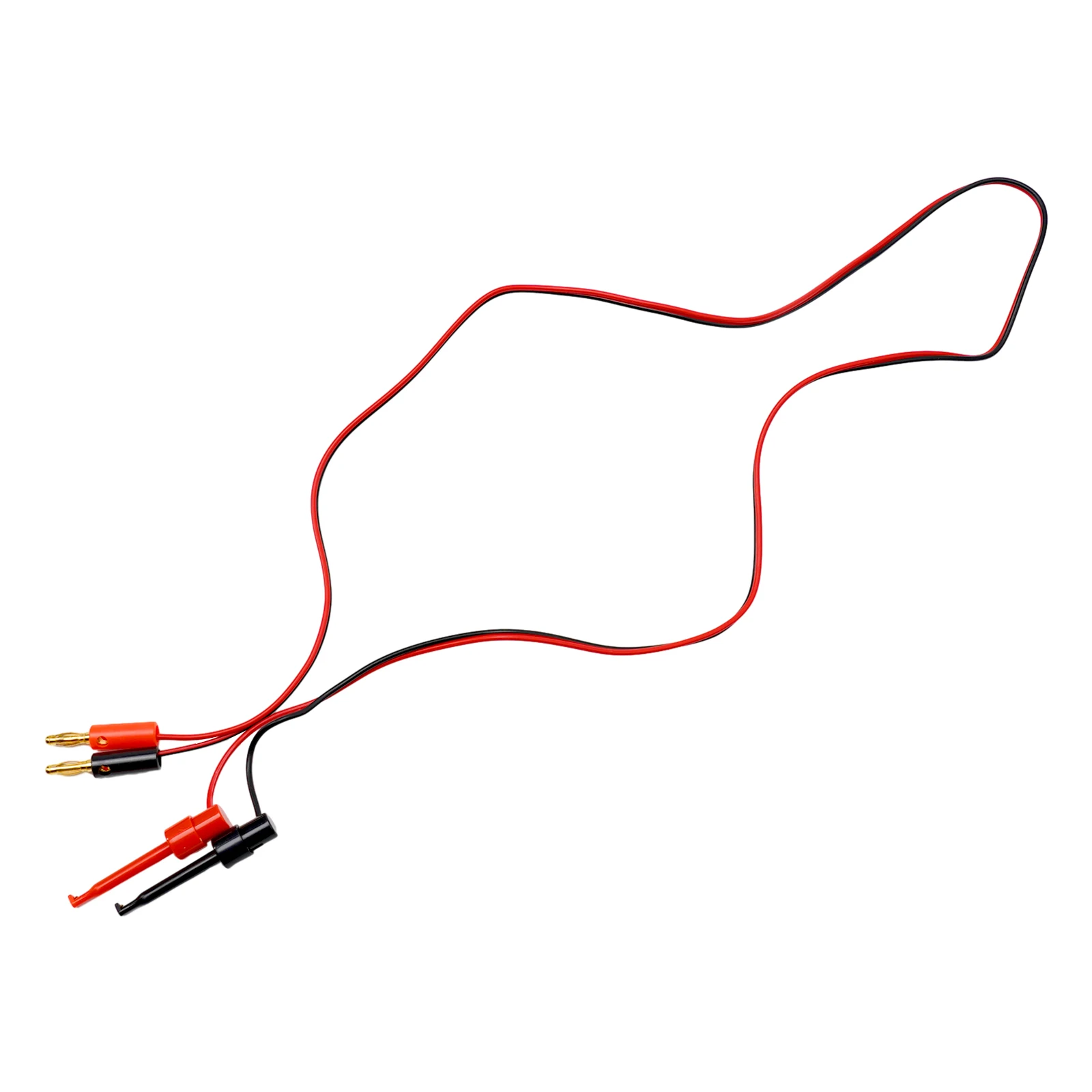 1M 4mm Bananen Stecker Zu Haken Clamp Adapter Für Multimeter Test Führt Bananen-Stecker Stecker Haken klemme Adapter Kabel – Detail 8