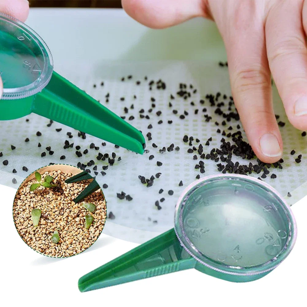 1set Mini Sowing Seed Dispenser Manual Sower Seed Spreader Handheld Planter Tool 5 Different Settings Hand Mini Seeder