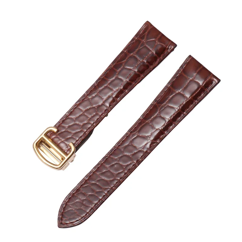 Premium Alligator Leather Watch Strap - Elegant Unisex Design