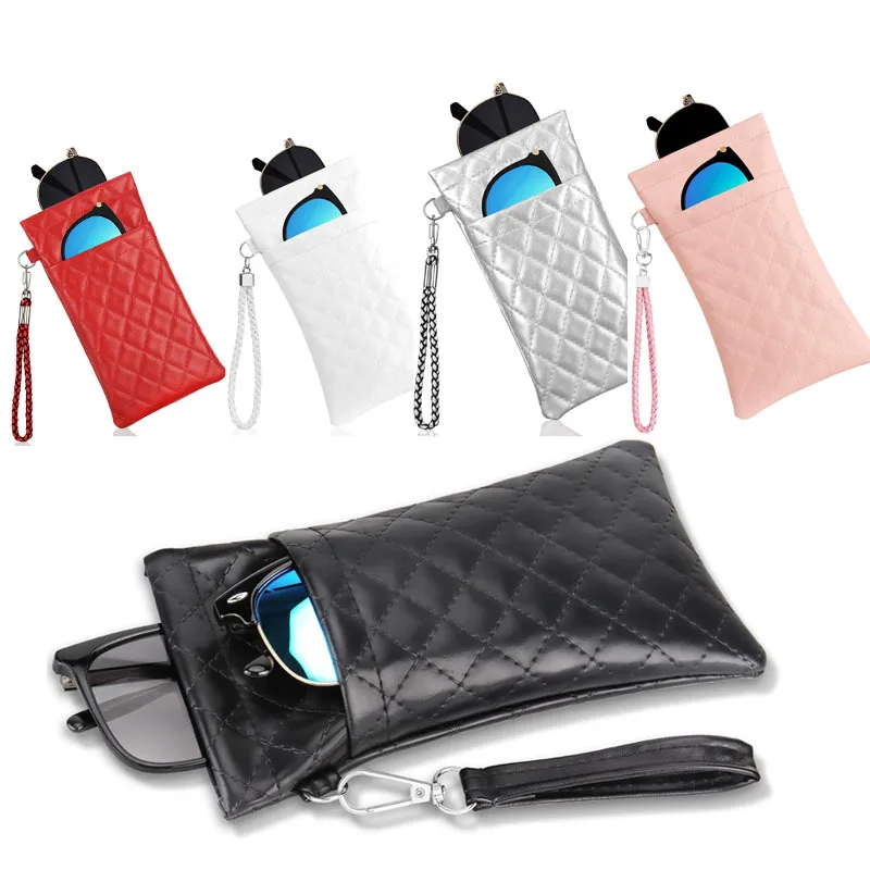 Double-layer Sunglasses Storage Bag Portable Squeeze Eyeglasses Case ...