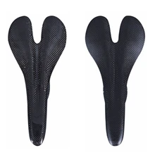 

Glossy / Matte 3K Carbon Fiber Bicycle Saddle Seat Cushion Front Seat For Road / Mountain Fold Bike Size 270*128mm