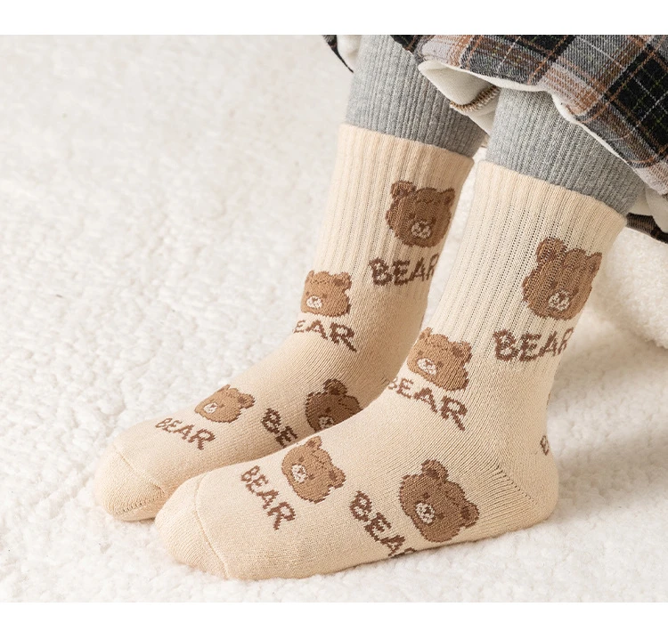 Chaussettes d'hiver en coton pour enfants, bonneterie à boucle éponge,  garder au chaud, garçons et filles, chaussettes de serviette pour enfants,  bébé de 1 à 12 ans, optique, lot de 5 paires - AliExpress