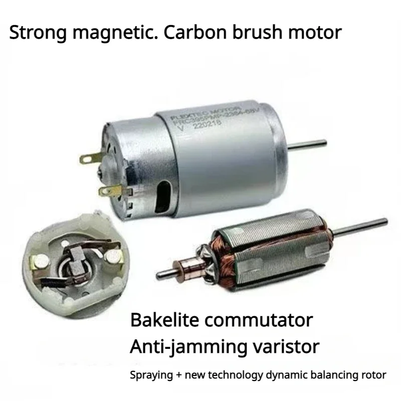 RS-395 마이크로 28mm 전기 모터, DC 12V 14.4V 18V 24V 12000RPM 고속 카본 브러시 모터, DIY 취미 장난감 자동차 모델 헤어 드라이어