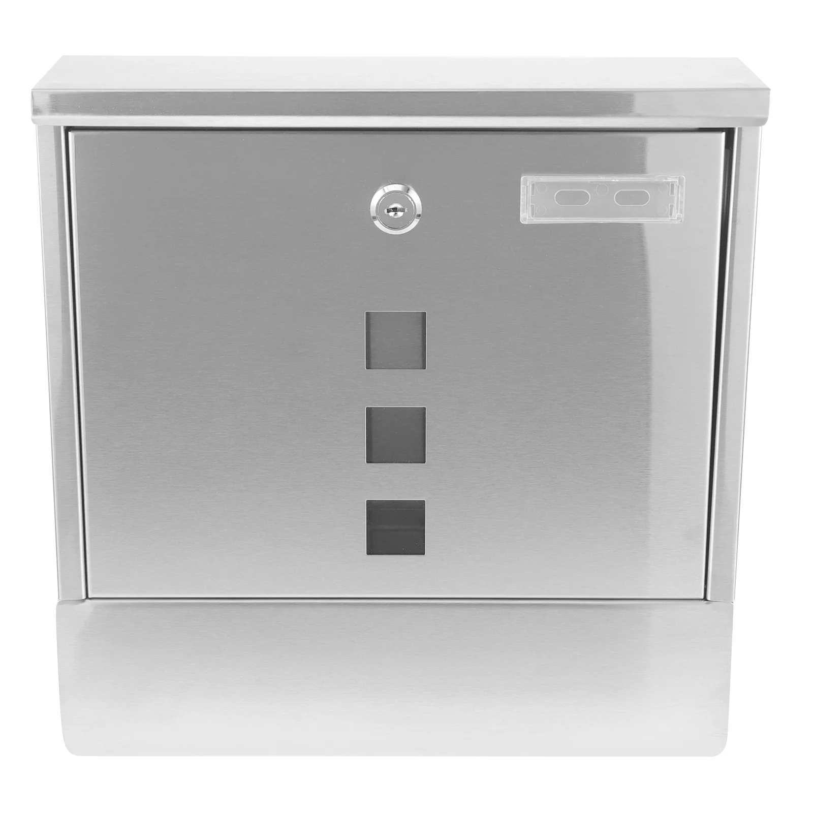Stainless Steel Mailbox Lock Suitable Capacity Envelopes Mails Wall Mount Outdoor Home Office Garden