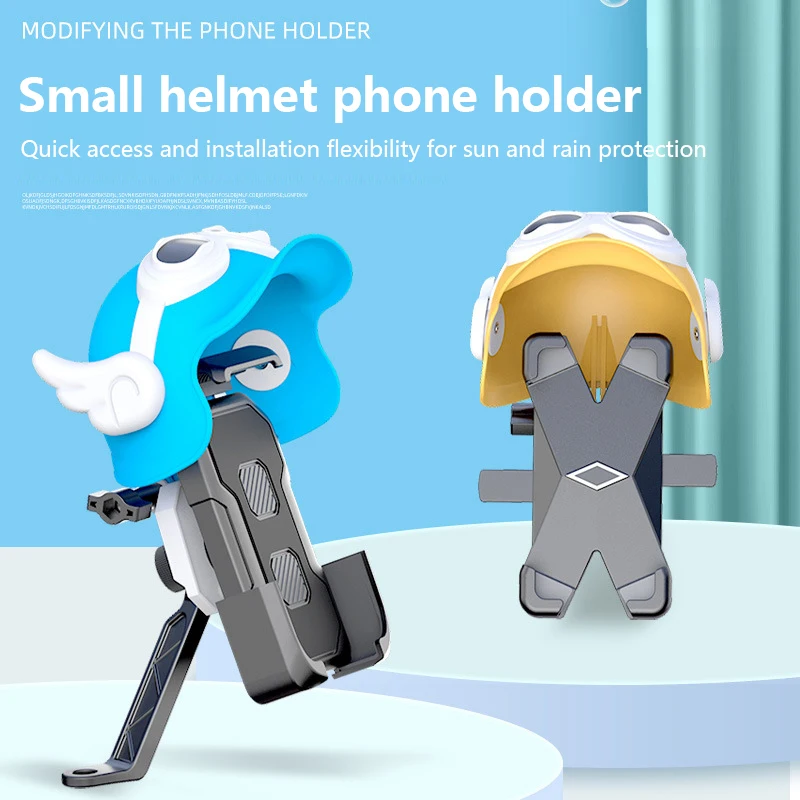 

Electric Motorcycle Mobile Phone Bracket Battery Car Navigation Frame Rider Helmet Umbrella Hand Sunshade Only Hat