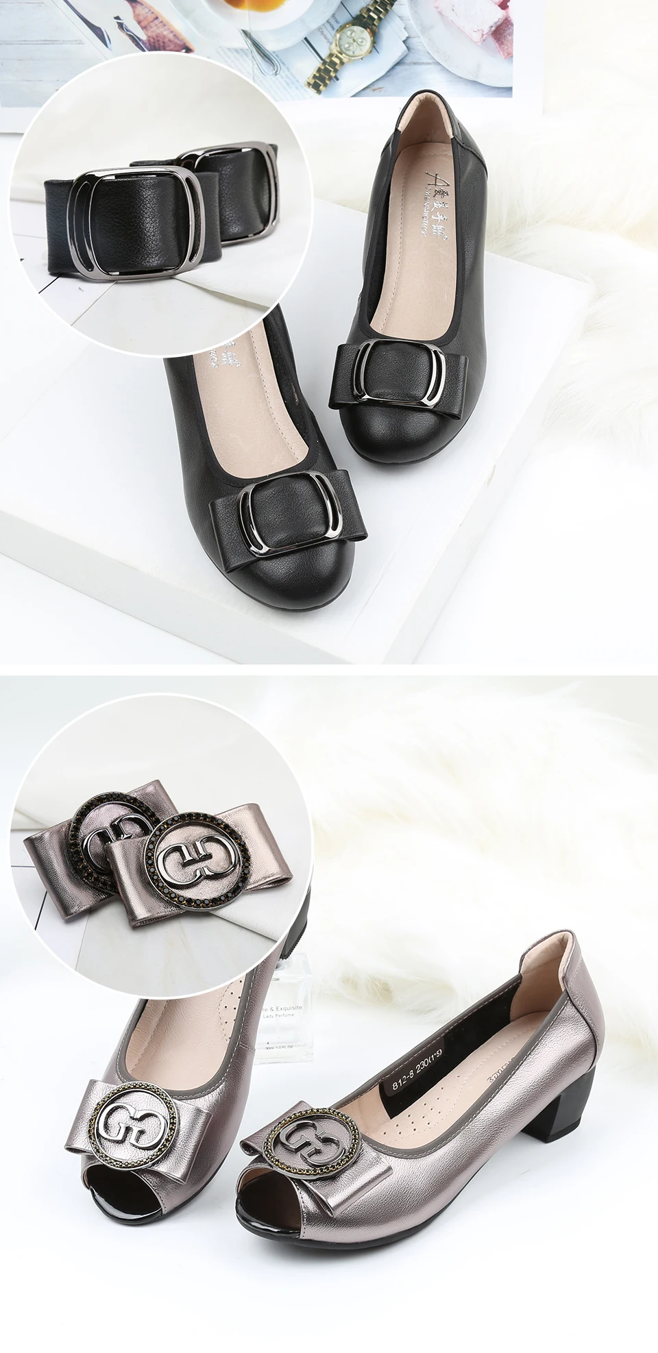Bow Metal Decorative Shoe Decora Flower DIY Self-adhesive Women's Shoes Leather High Heels Buckle Single Shoe Decorations Buckle