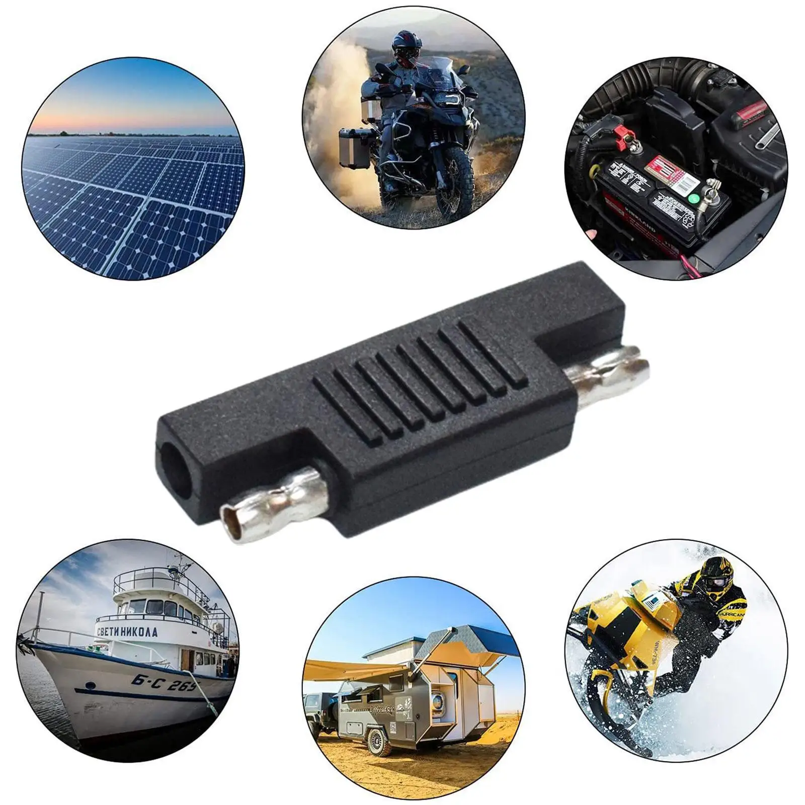 1224VSolarSAEPolarityReverseAdapterConnectorsForQuick