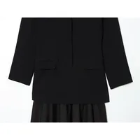 2025 New Women Fashion Dress Splicing Blazer Long Dresses Long Sleeve Office Chic Dresses For Women Spring Autumn Dress - Image 5
