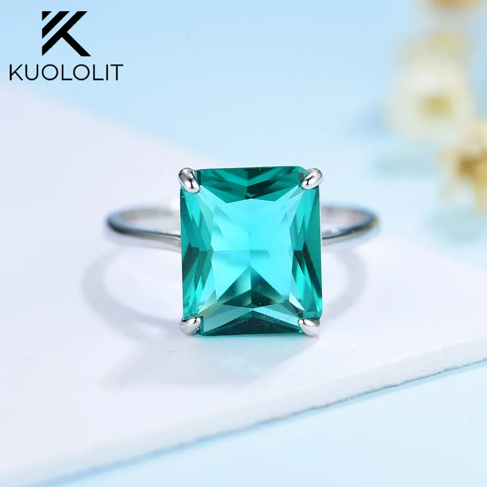 Gemstone Rings Silver Ring 925 Sterling Silver Morganite Rings Women Wedding Engagement Fine Jewelry