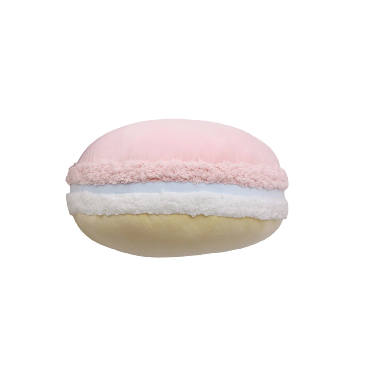 Colorful Macaron Plush Round Decorative Cushion - Soft and Cute Plush Toy Pillow