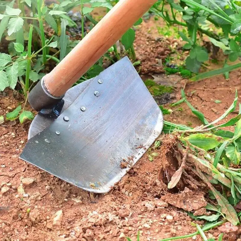 Grass Hoe Head Steel Weeding Shovel Thickened Gardening Hoe Land Plowing Vegetable Planting Multi-Use Agricultural Tools 1