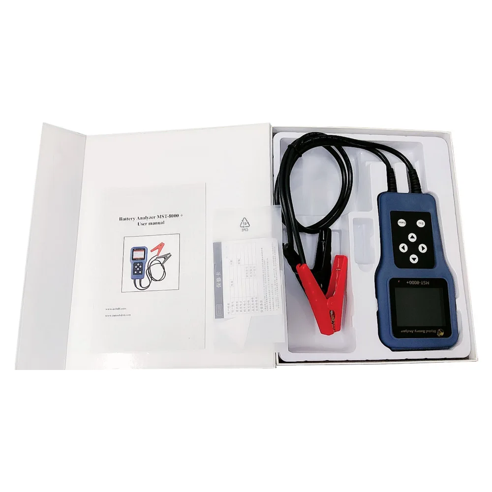 

Car Battery Tester 12V & 24V Auto Electric Charge System Tester Tool Automobile Accessory MST-8000+ Thai Language