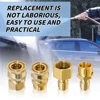 Pressure Washer Quick Disconnect Adaptor Set M22-15mm to 3/8 Quick Release Couplers for Attach Hose to The Water Pumps 5000 PSI 6