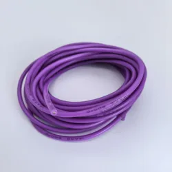 Premium Silicone Electric Wire - Soft, Flexible, High Temperature Resistant Tin - Copper Wire (10m/33ft) - 18 AWG (Purple)