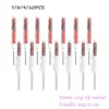 7/8/9/10PCS White Water-Based Long-Tip Marker, 45MM Multi-functional Deep Hole Marker Pens, 1.0MM Fiber Nib 1