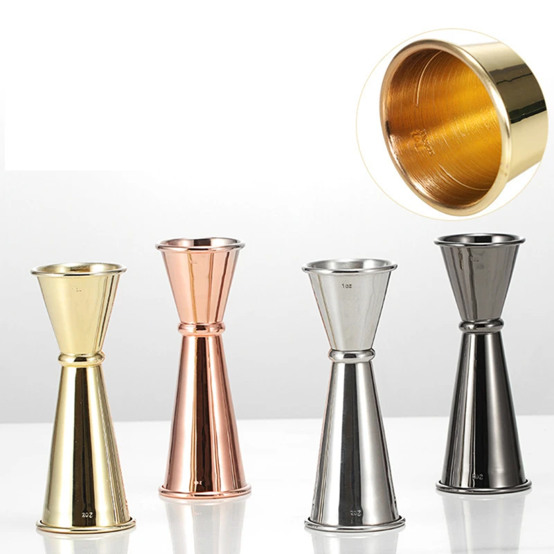Cocktail Scale Cup Ounce Cup Bar Accessories Stainless Steel Kitchen Double Head Measuring Bartending Measure Jigger For Bar