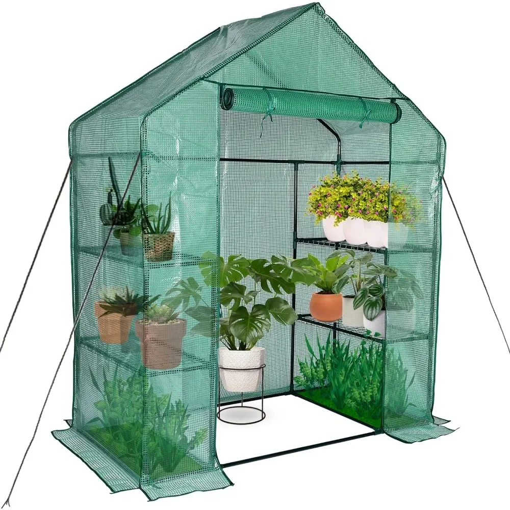 

Greenhouse,Greenhouse for Outdoors,Portable Walk in Green House for Garden Plants That Need Frost Protection and Away from Pests