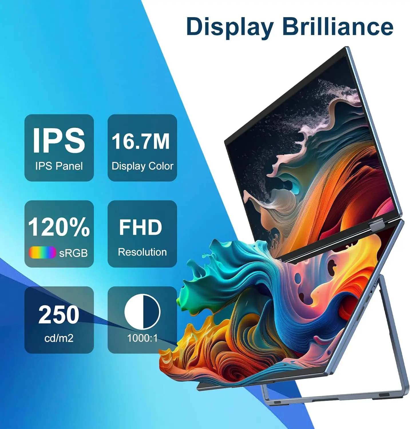 ޴ Ʈ ÷ 15.6 ̽ , VESA ͽٴ,  ũ 1080P FHD IPS, Ʈ PC, 360  ȸ, ű ĵ