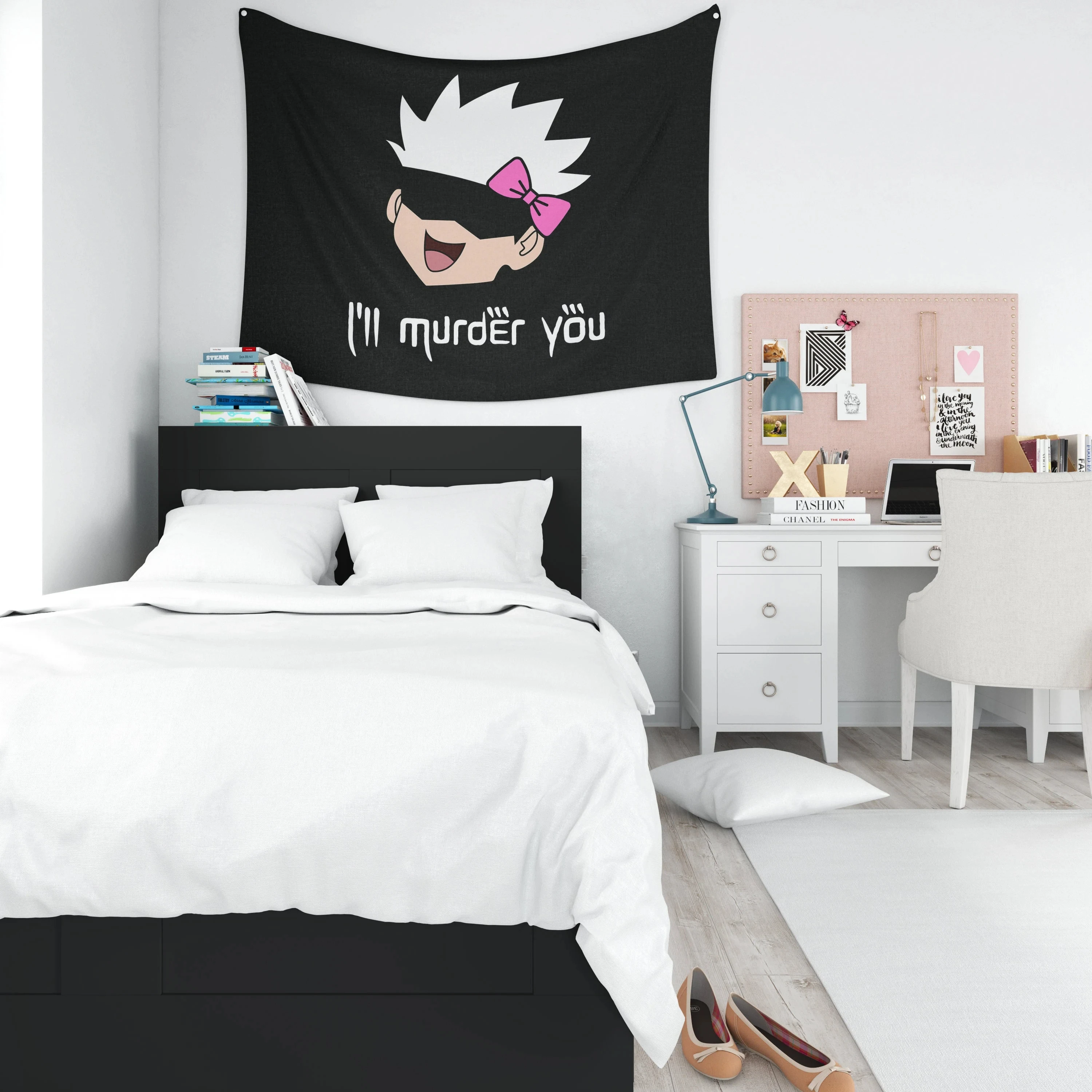 Satoru Gojo Wall Tapestry Anime Dorm Decor Jujutsu Kaisen Tapestries ...