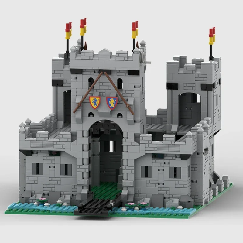 중세 요새 모델 Moc 빌딩 브릭, 황제 성 기술 모듈러 블록 선물, 크리스마스 장난감, DIY 세트 조립