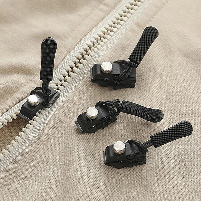 1pcs/2PCS Zipper Repair Kit Universal Instant Zipper Puller Sliding Teeth Rescue Plastic Head DIY Bag Clothes Accessories