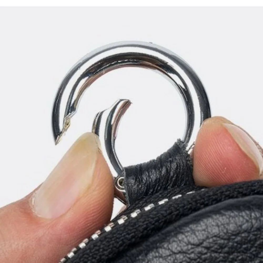 New Mini Coin Purse Solid Color with Key Ring Card Holoder Wallet Zipper Money Bag Keychain