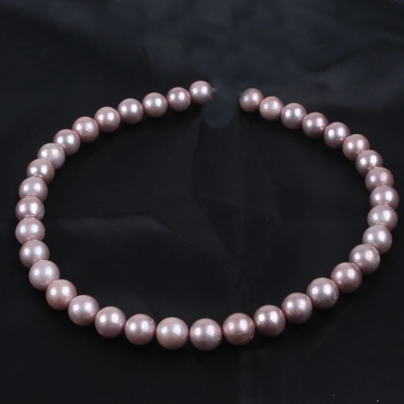 

10-12mm natural white pink purple color real freshwater tail edison pearls beads strand for jewelry making
