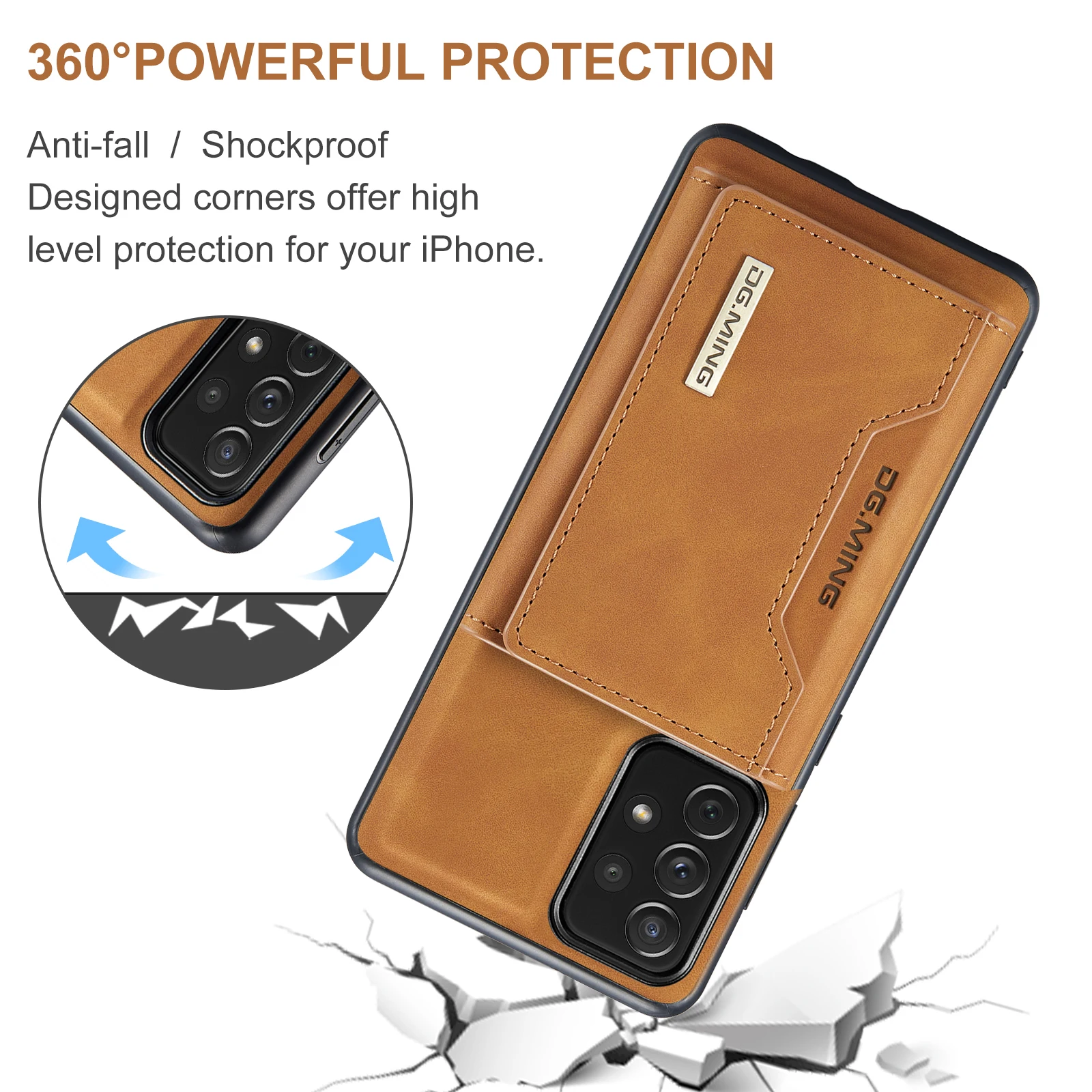Magnetic Card Case For Samsung Galaxy A54 A34 A24 A14 A73 A53 A33 A23 A13 A72 A52 A42 A32 A22 A12 A71 A51 Shockproof Stand Cover