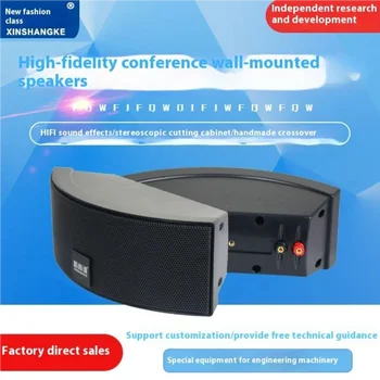 Altoparlante HIFI ad alta potenza Altoparlante per conferenze in legno portatile professionale per spettacoli dal vivo Altoparlante audio a parete