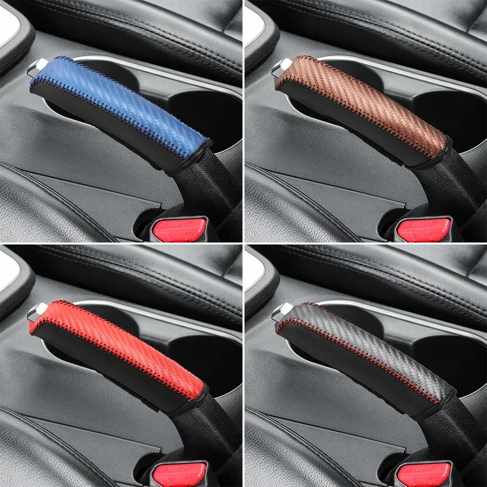 Fashion Leather Car Handbrake Hand Brake Cover Auto Interior accessorie
