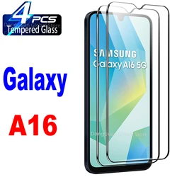 Premium Tempered Glass Screen Protector Film - 4 pieces (For Galaxy A16 4G 5G)