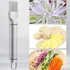 304 Stainless Steel Shred Silk The Knife Curved Handle Kitchen Food Speedy Chopped Green Onion Knife Creative Kitchen Gadget 6